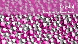  Presentation with pink glitter - Colorful slide deck enhanced with pink and silver texture backdrop and a coral colored foreground