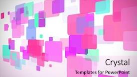  Presentation with moving birthday - Amazing slides having pink and turquoise rectangles moving backdrop and a lavender colored foreground