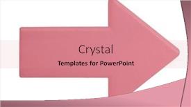  Presentation with pink and white roses - Presentation enhanced with pink-arrow-direction-sign-isolated background and a  colored foreground