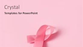  Presentation with pink ribbon breast awareness - Audience pleasing PPT layouts consisting of pink-awareness-ribbon backdrop and a lemonade colored foreground