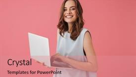  Presentation with cheerful - Amazing presentation having pink background using laptop computer backdrop and a coral colored foreground