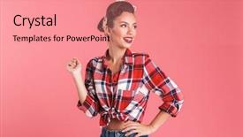  Presentation with amazing - Audience pleasing presentation design consisting of pink background wall looking aside backdrop and a  colored foreground