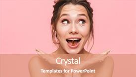  Presentation with pink pearls - Slides consisting of pink background wearing white pearls background and a coral colored foreground