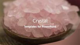  Presentation with salt - Amazing slide deck having pink bathing salt backdrop and a coral colored foreground