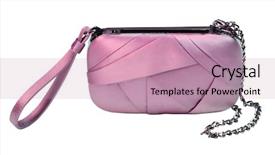  Presentation with beautician - Colorful presentation design enhanced with pink beautician backdrop and a coral colored foreground