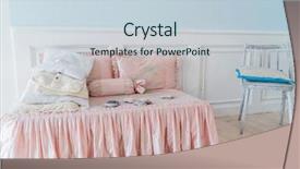  Presentation with pink colour - Theme enhanced with pink bedroom background and a  colored foreground