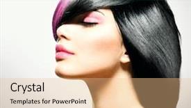  Presentation with pink beauty - Slides with pink black - fashion hair hairstyle beauty fashion background and a coral colored foreground
