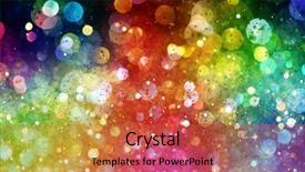  Presentation with rainbow - PPT theme with pink black - rainbow of lights background and a red colored foreground