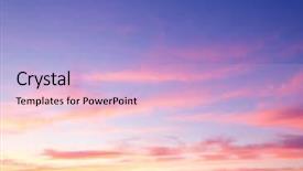  Presentation with skies - Amazing presentation theme having pink blue - burning skies evening scene backdrop and a  colored foreground