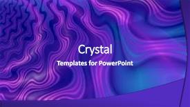  Presentation with pink blue - Colorful PPT theme enhanced with pink-blue fantasy smoke backdrop and a royal blue colored foreground