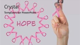  Presentation with breast cancer light - PPT layouts featuring pink breast cancer awareness ribbon background and a lemonade colored foreground