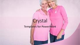  Presentation with breast cancer awareness month - Cool new slide deck with pink breast cancer awareness women backdrop and a lemonade colored foreground