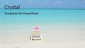  Presentation with bahamas - Presentation featuring pink broad pink - beach scene exuma bahamas background and a  colored foreground