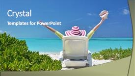  Presentation with bahamas - Audience pleasing presentation design consisting of pink broad pink - girl with a shell backdrop and a  colored foreground