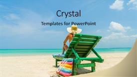  Presentation with sitting teddy bear isolated - Amazing slide set having pink broad pink - woman sitting on a deck backdrop and a light blue colored foreground