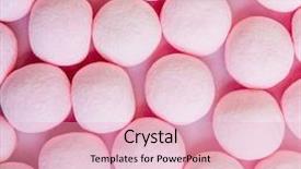  Presentation with jellies - Slide deck with pink candies and jellies as background background and a lemonade colored foreground