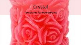  Presentation with candle - Slides having pink candle background and a coral colored foreground