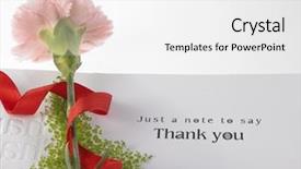  Presentation with mother nursing care - Colorful presentation design enhanced with pink carnation and greeting card backdrop and a  colored foreground