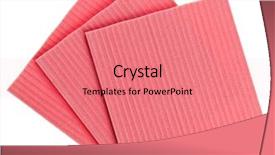  Presentation with tissue - Audience pleasing PPT layouts consisting of pink cellulose kitchen tissue isolated backdrop and a coral colored foreground