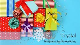  Presentation with colorful impressionist style artistic color - Slide set having fame and fortune 3d rendering background and a  colored foreground.