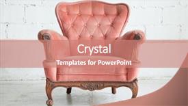  Presentation with classical - Theme featuring pink classical style armchair sofa background and a coral colored foreground