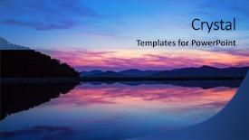  Presentation with merger sunset - Cool new theme with pink clouds - ibiza ses salines saltworks backdrop and a light blue colored foreground