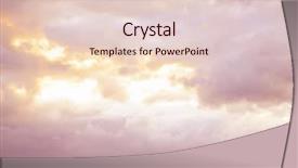  Presentation with soft colors - Slide set having pink clouds - soft pastel colors background and a lemonade colored foreground