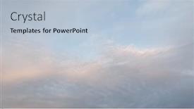  Presentation with cloud - Cool new slide set with pink-clouds-at-dusk-cloud backdrop and a light blue colored foreground