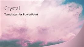  Presentation with pink sky - Presentation theme consisting of pink-clouds-neon-sky-background background and a pink colored foreground