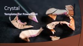  Presentation with pink black - Presentation theme consisting of pink-cosmetic-pencil-with-shavings background and a wine colored foreground