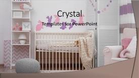  Presentation with baby animals - Presentation theme having  background and a  colored foreground