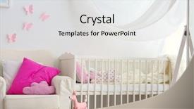  Presentation with room - Cool new presentation with modern interior of baby room backdrop and a  colored foreground