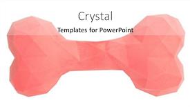  Presentation with bone - Presentation design consisting of pink-dog-bone-pet-toy background and a white colored foreground