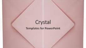  Presentation with envelope - Slide set featuring pink envelope isolated on white background and a soft green colored foreground