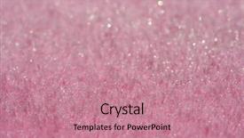  Presentation with glitter pink - Theme consisting of pink fake fur with glitter background and a coral colored foreground