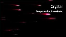  Presentation with black stars - PPT theme enhanced with pink falling stars against black background and a black colored foreground