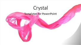  Presentation with pink silk - Presentation theme enhanced with pink female scarf isolated background and a white colored foreground