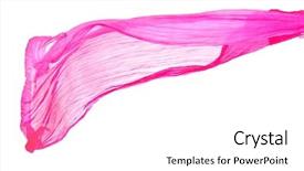  Presentation with pink silk - Audience pleasing presentation theme consisting of pink female scarf isolated backdrop and a white colored foreground