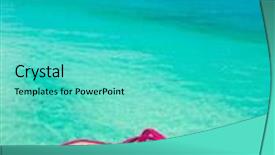  Presentation with dock - Cool new presentation theme with thunderhead - pink flip flop sandals backdrop and a cyan colored foreground