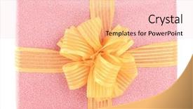  Presentation with bright white - Beautiful PPT theme featuring pink gold - beautiful bright gift isolated backdrop and a lemonade colored foreground