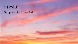  Presentation with gravity the sun - Cool new slide deck with pink gold - setting sun night is coming backdrop and a light blue colored foreground