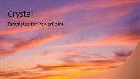  Presentation with nativity scene of christ - Amazing presentation theme having pink green - sunset paradise evening scene backdrop and a coral colored foreground