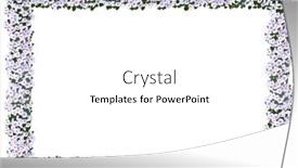  Presentation with frame pink - Amazing PPT theme having pink impatiens frame from the floral frames series backdrop and a white colored foreground