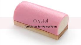  Presentation with japanese - PPT theme having surimi food product - pink kamaboko japanese fish cake background and a coral colored foreground