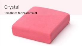  Presentation with pink white - Beautiful PPT layouts featuring pink-kneaded-art-eraser-isolated backdrop and a lemonade colored foreground