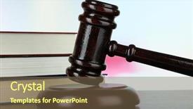 Presentation with book holy bible table - Theme featuring pink law - gavel and books on table background and a violet colored foreground
