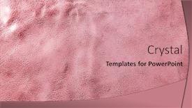  Presentation with leather - Amazing presentation design having pink-leather-texture-with-uneven backdrop and a coral colored foreground