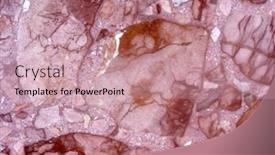  Presentation with marble pink - Presentation theme enhanced with pink marble background background and a coral colored foreground