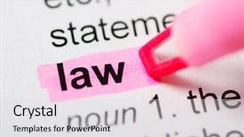  Presentation with swot analysis question mark word - Amazing presentation theme having pink marker on law word backdrop and a light gray colored foreground