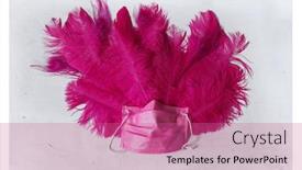  Presentation with pink white - Presentation theme consisting of pink-medical-mask-and-purple background and a coral colored foreground